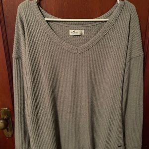 hollister waffle knit long sleeve!